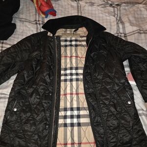 Burberry Black Quilted Puffer Coat